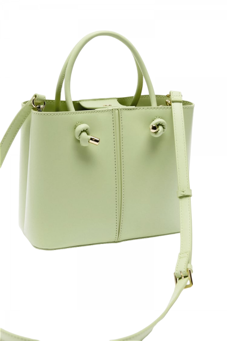 حقيبة جلد صغيرة  - اخضر
